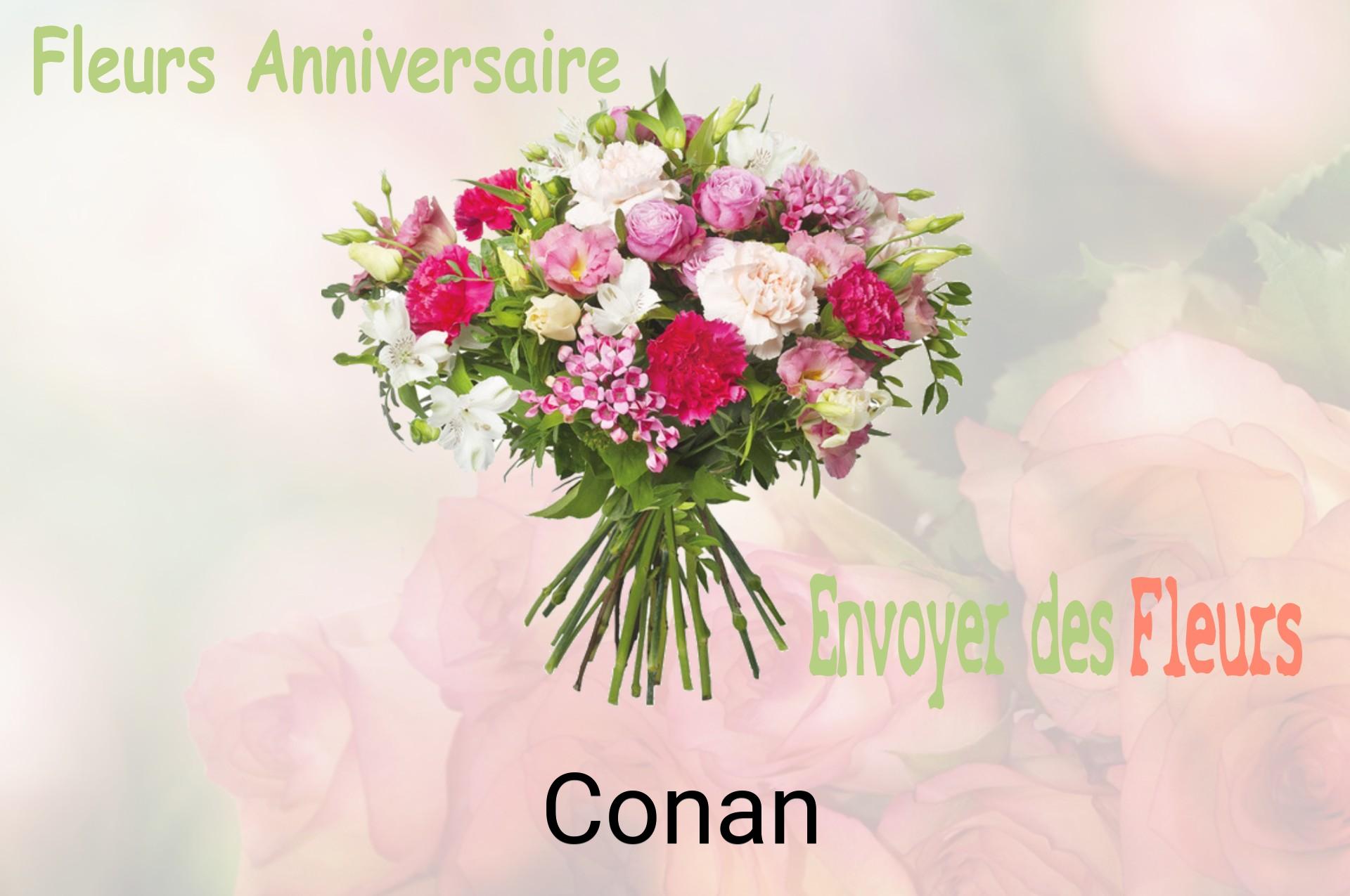 Bouquet de fleurs d’anniversaire livré à Conan